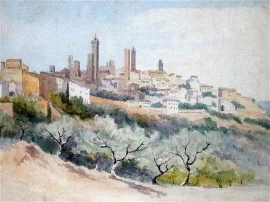 Augustus John Cuthbert Hare (1834-1903) Views in Italy largest 9 x 12.75in.